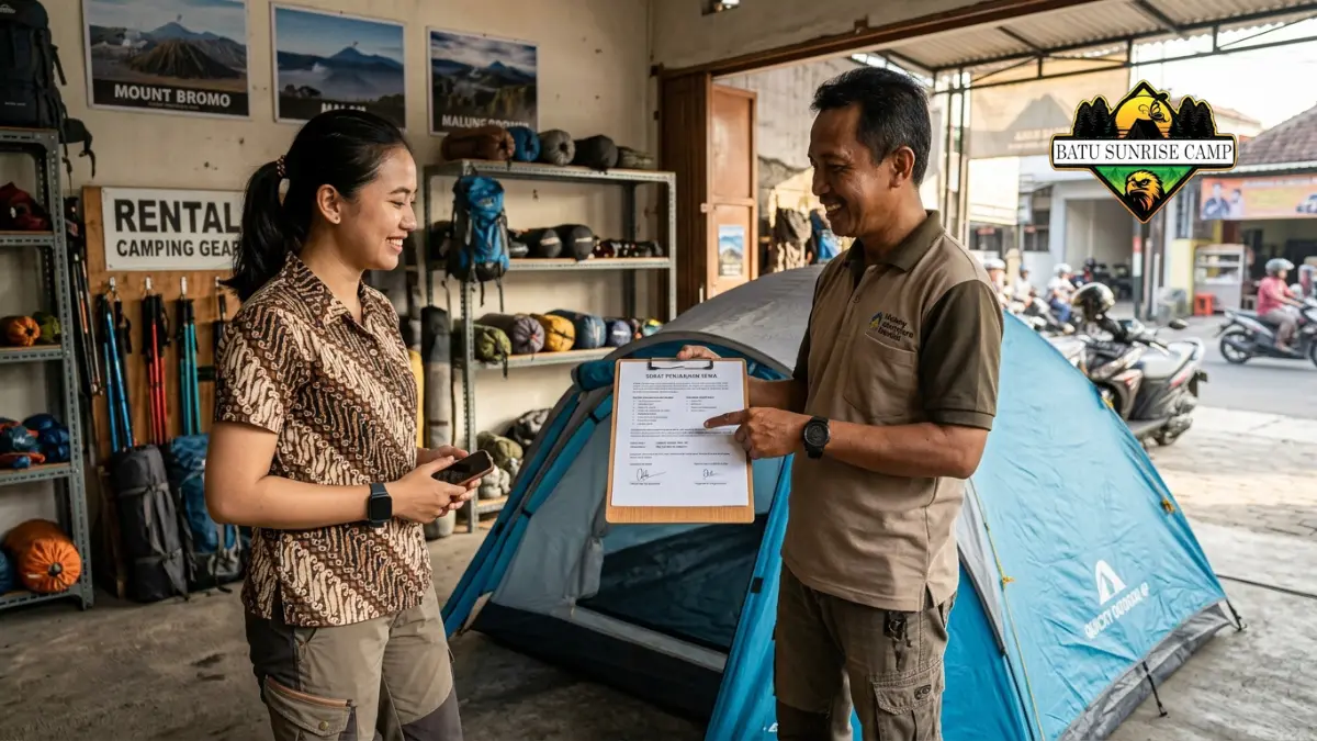 Kesepakatan sewa tenda dome yang jelas dan tertulis
