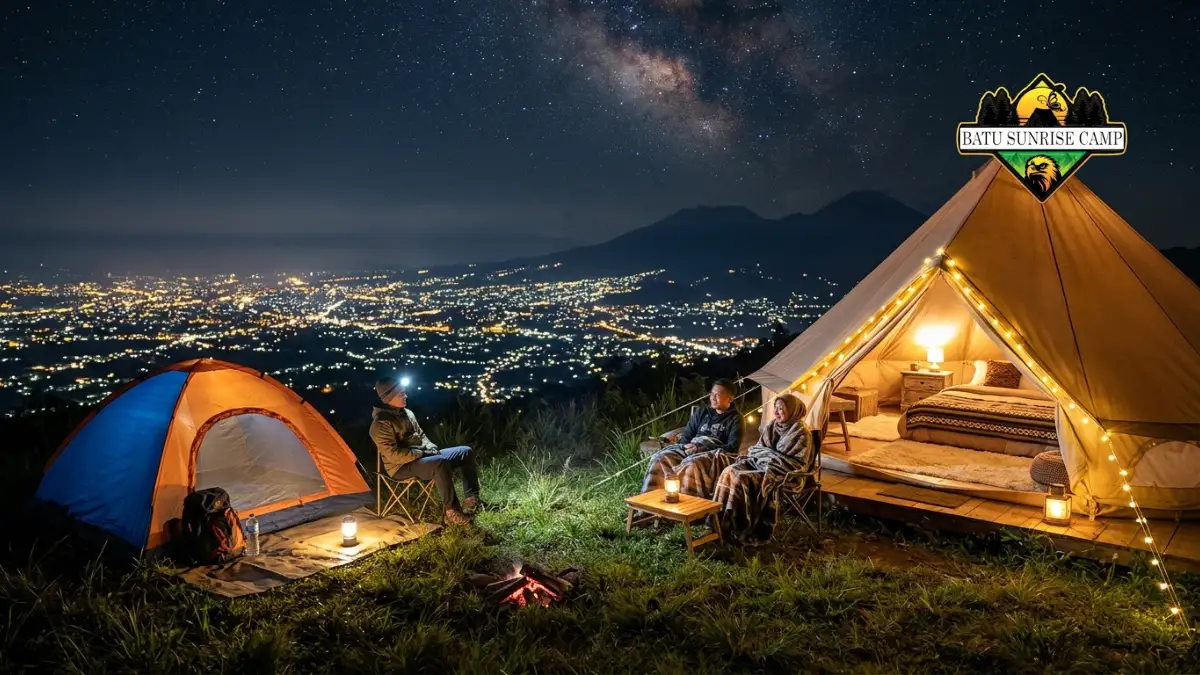 Perbedaan harga glamping dan camping city light
