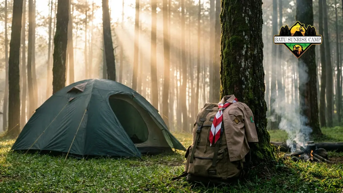 Tenda dan ransel pramuka