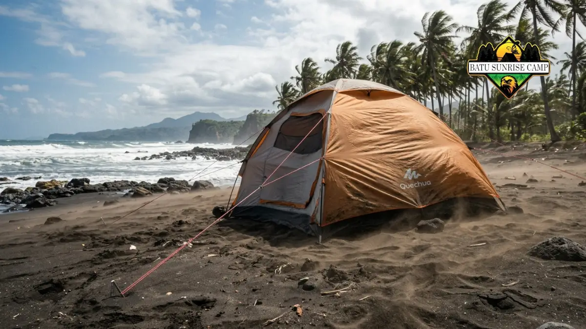 Kesalahan Umum Mendirikan Tenda di Pasir dan Cara Mengatasinya